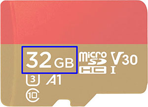 mavic pro memory card size